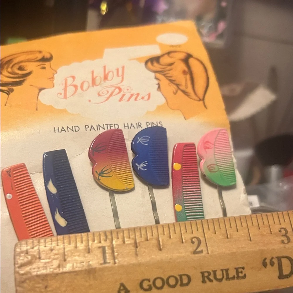 Vintage 60’s Tropical Bobby Pins